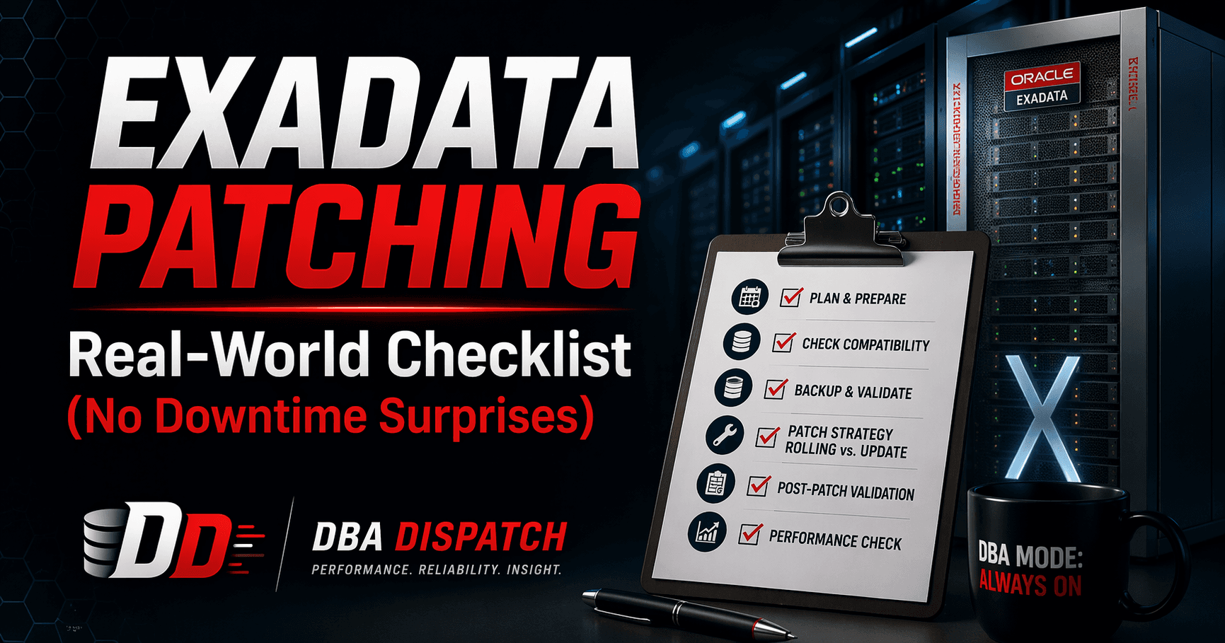 Exadata Patching: Real-World Checklist (No Downtime Surprises)